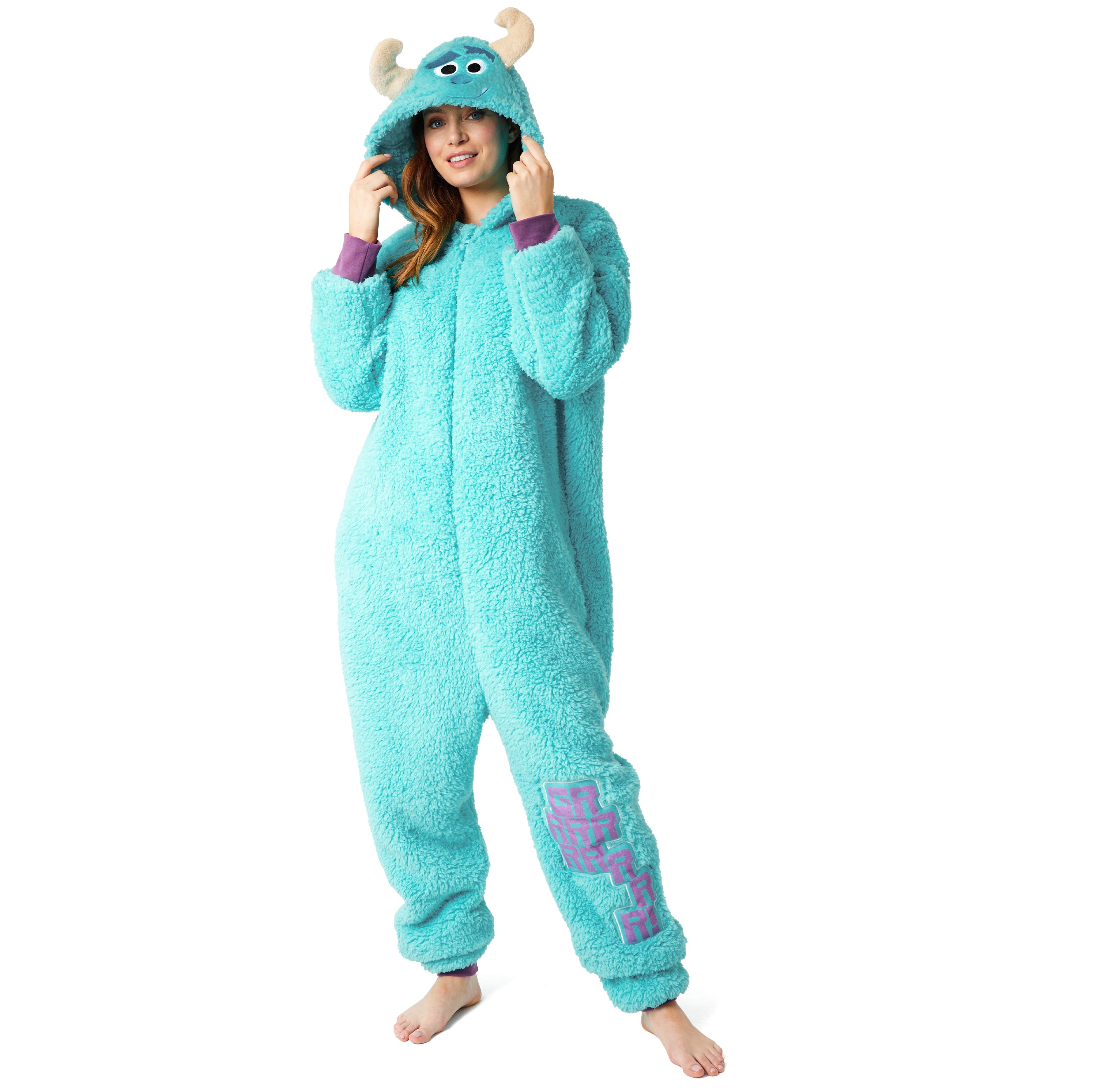 Disney Fleece Onesie for Adults Turquoise Sully – Get Trend