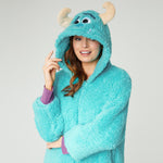 Disney Fleece Onesie for Adults - Turquoise Sully - Get Trend