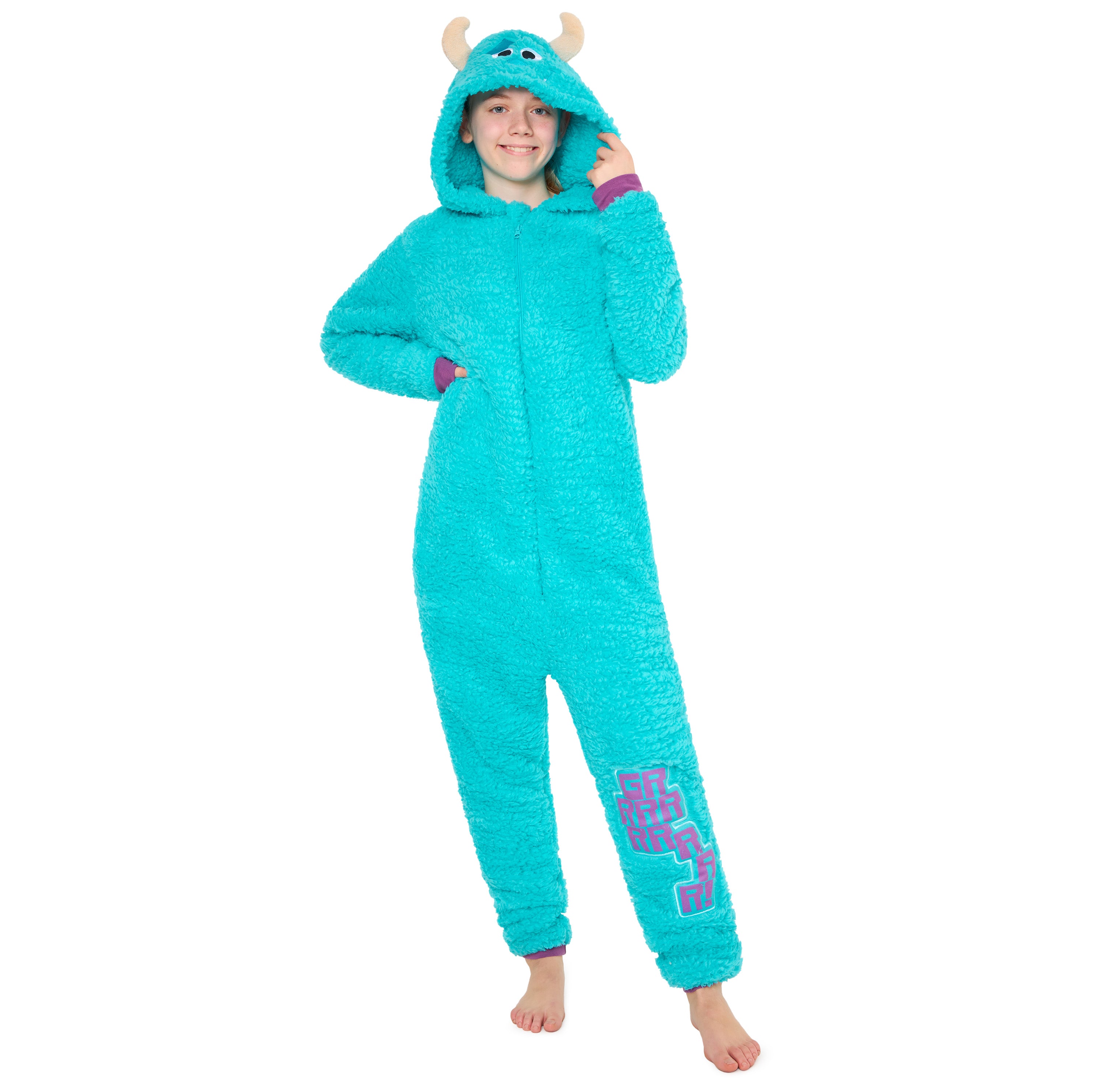 Disney Fleece Onesie for Kids - Turquoise Sully - Get Trend