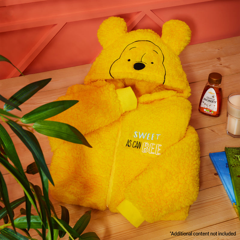 Disney Fleece Onesie for Kids & Teenagers - Yellow Winnie - Get Trend