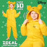 Disney Fleece Onesie for Kids & Teenagers - Yellow Winnie - Get Trend