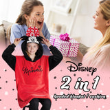 Disney Hoodie  for Kids -  2 in 1 Oversized Fleece Hoodie - Red Minnie - Get Trend