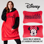 Disney Blanket Hoodie - Adults 2 in 1 Oversized Fleece Hoodie - Minnie - Get Trend