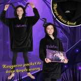 Disney Hoodie  for Kids -  2 in 1 Oversized Fleece Hoodie - Maleficent - Get Trend