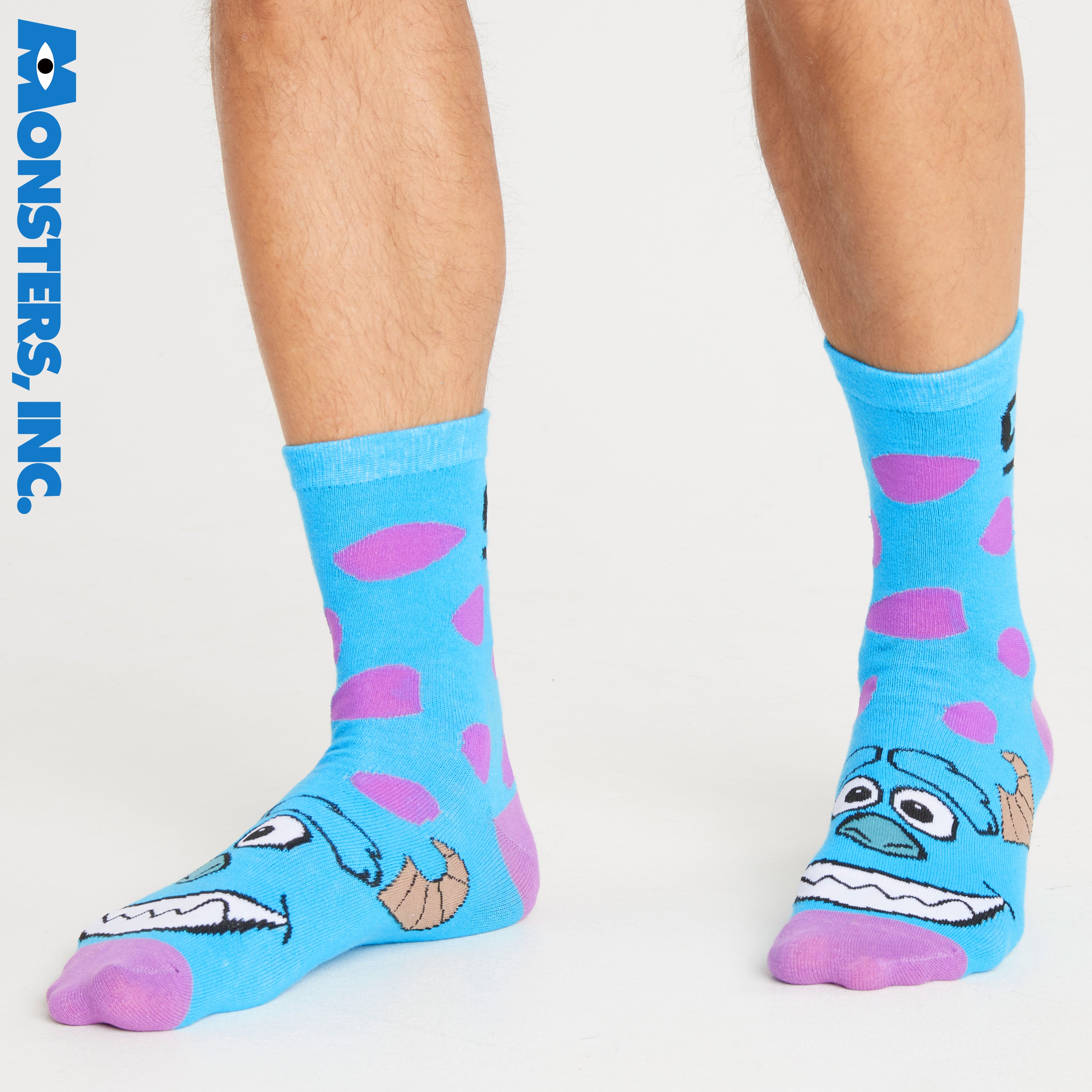 Disney Mens Socks - Pack of 5 Crew Socks for Men - Monsters INC. - Get Trend