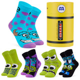 Disney Boys Socks Monsters Inc 5 Pack of Ankle Socks Size 11-6 Comfy Crew Socks for Kids Teenagers Boys Gifts