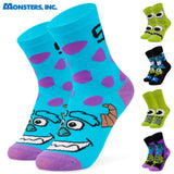 Disney Boys Socks Monsters Inc 5 Pack of Ankle Socks Size 11-6 Comfy Crew Socks for Kids Teenagers Boys Gifts