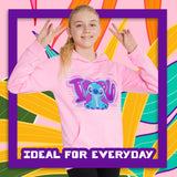Disney Stitch Hoodie for Girls Teens, Warm Hooded Sweatshirt Soft Fashion Jumper