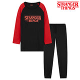 Stranger Things Womens Pyjamas Set - Long Sleeve & Bottoms Nightwear - Get Trend