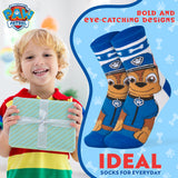 Paw Patrol Boys Calf Socks, Soft Breathable Kids Socks Pack of 5 - Boys Gifts