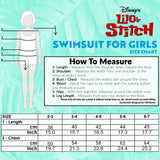 Disney Stitch Girls Swimming Costume Stretchy One Piece Swimsuit - Get Trend