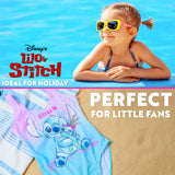 Disney Stitch Girls Swimming Costume Stretchy One Piece Swimsuit - Get Trend