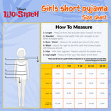 Disney Stitch Girls Short Pyjamas, Soft Breathable Loungewear - Stitch Gifts - Get Trend