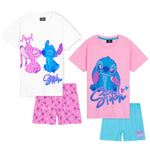 Disney Stitch Pyjamas for Girls Teens Short Sleeve PJs Set Soft Breathable Lounge Set - Get Trend