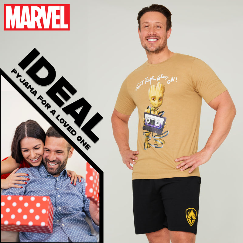 Marvel Mens Short Pyjamas Set