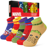 Marvel Avengers Socks for Boys Teens, Pack of 5 Ankle Socks, Soft & Breathable, Boys Gifts - Get Trend