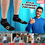 Marvel Mens Ankle Socks, Soft and Breathable Socks Pack of 5 - Gifts for Him