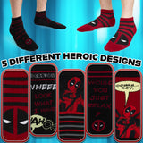 Marvel Mens Ankle Socks, Soft and Breathable Socks Pack of 5 - Gifts for Him