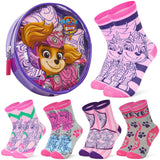 Paw Patrol Girls Calf Socks, Soft Breathable Kids Socks Pack of 5 - Girls Gifts