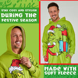 The Grinch Mens Fleece Onesie with Hood, Fleece Loungewear - Funny Gifts for Him