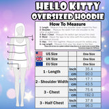 Hello Kitty Womens Fleece Hoodie Blanket with Attached Plush, Cosy Loungewear - Gifts for Her Pink