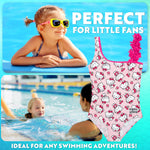 Get Trend Girls Swimming Costume Stretchy One Piece Swimsuit Comfortable Teenagers Swimwear - Get Trend