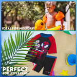 Get Trend Boys Swimming Costume Set 2 Piece Swimwear Rash Guard Top and Swimming Trunks Toddlers Kids Swimsuit for Beach Pool Holiday Essentials - Get Trend