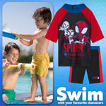Get Trend Boys Swimming Costume Set 2 Piece Swimwear Rash Guard Top and Swimming Trunks Toddlers Kids Swimsuit for Beach Pool Holiday Essentials - Get Trend