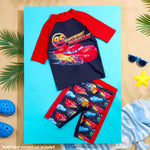 Get Trend Boys Swimming Costume Set 2 Piece Swimwear Rash Guard Top and Swimming Trunks Toddlers Kids Swimsuit for Beach Pool Holiday Essentials - Get Trend