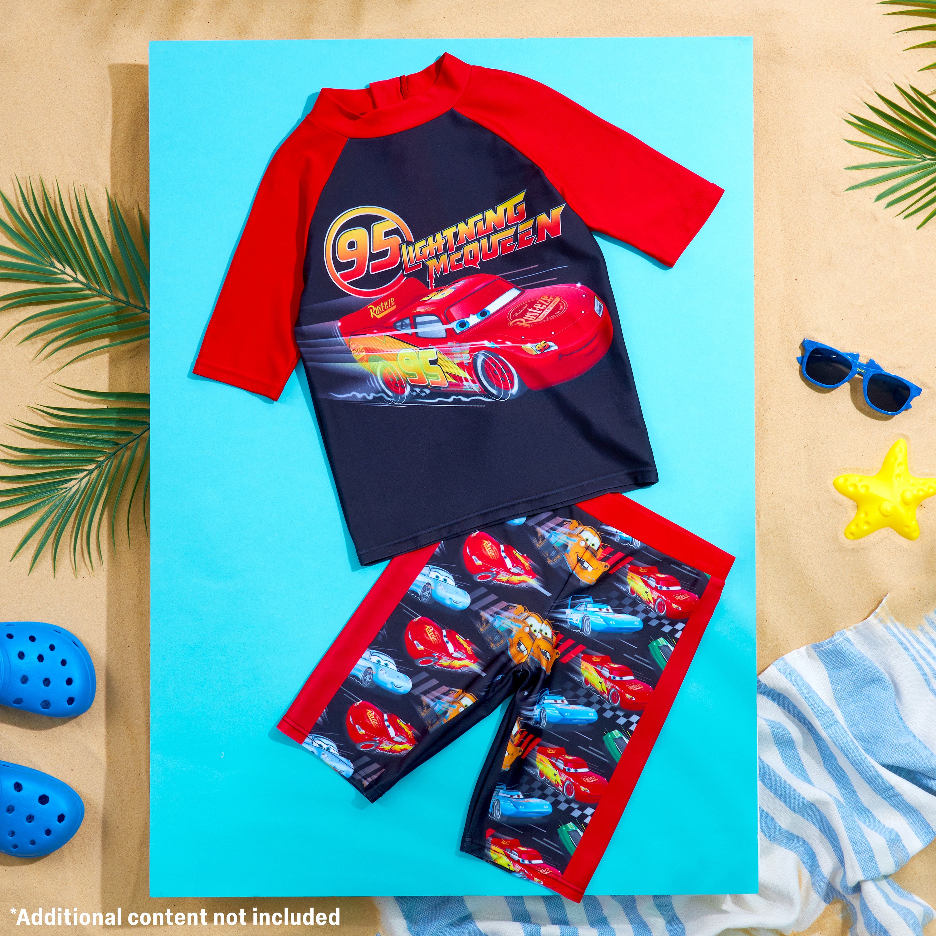 Get Trend Boys Swimming Costume Set 2 Piece Swimwear Rash Guard Top and Swimming Trunks Toddlers Kids Swimsuit for Beach Pool Holiday Essentials - Get Trend