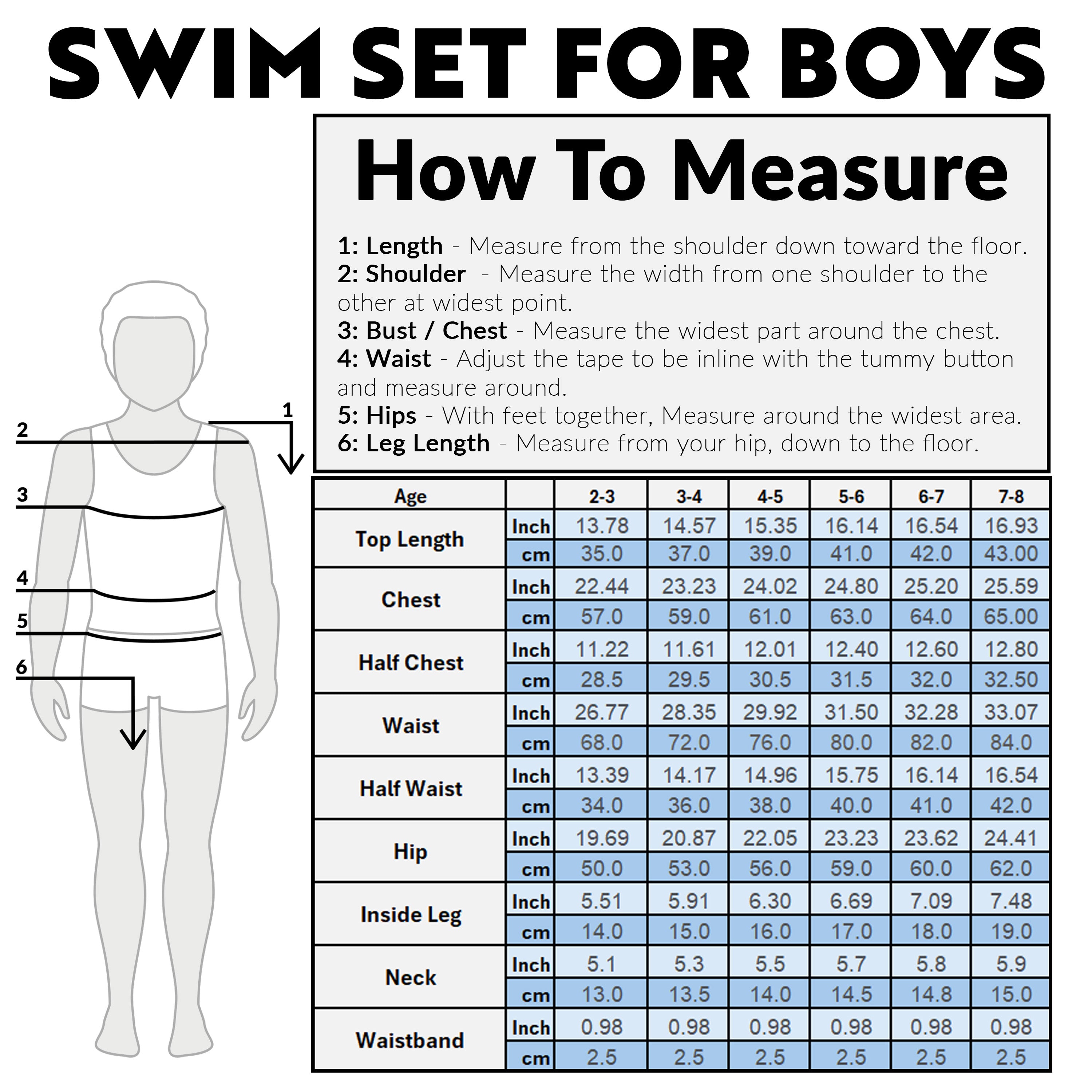 Get Trend Boys Swimming Costume Set 2 Piece Swimwear Rash Guard Top and Swimming Trunks Toddlers Kids Swimsuit for Beach Pool Holiday Essentials - Get Trend