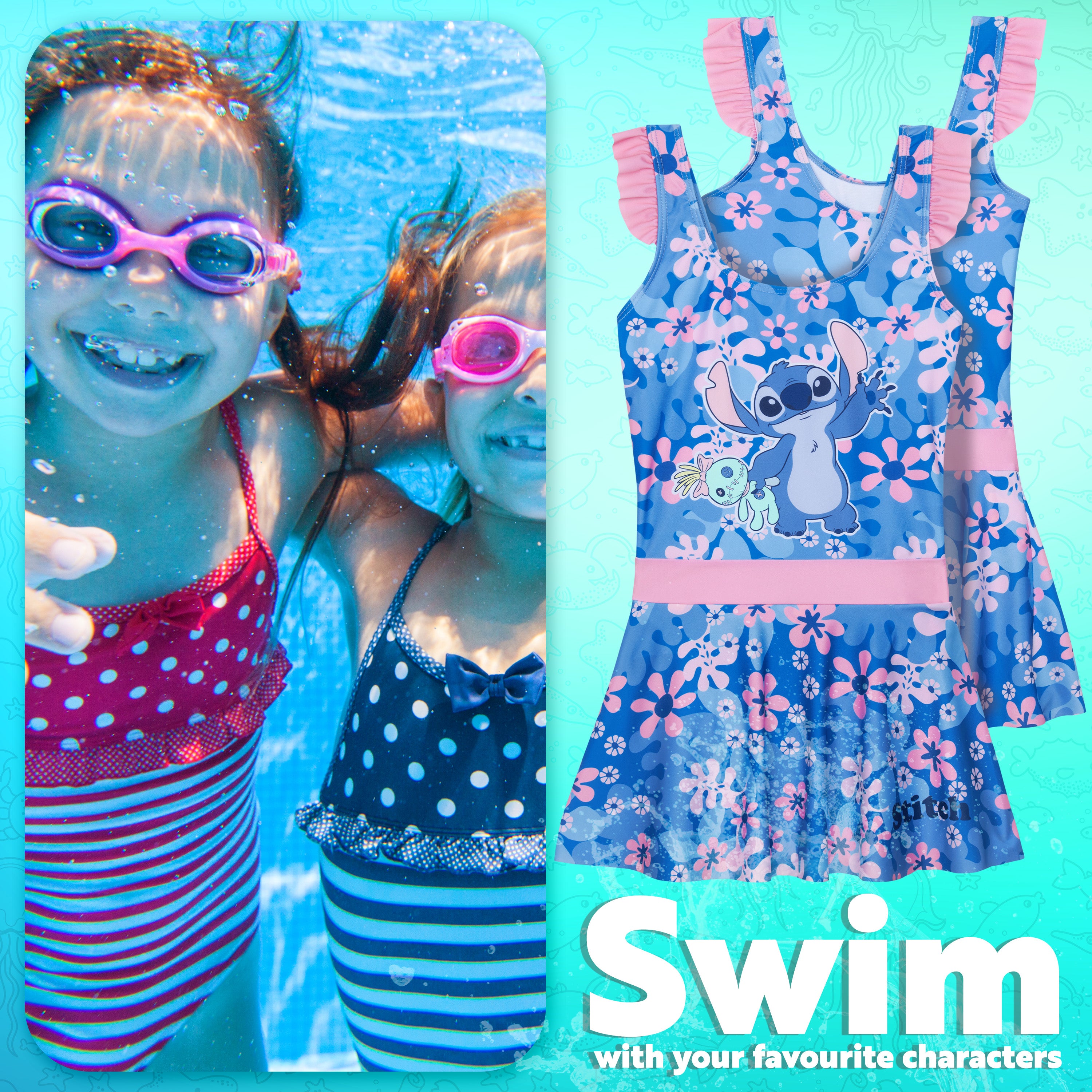 Get Trend Girls Swimming Costume Swim Dress Stretchy One Piece Swimsuit Comfortable Teenagers Swimwear for Beach Pool Holiday Essentials - Get Trend