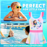 Get Trend Girls Swimming Costume Swim Dress Stretchy One Piece Swimsuit Comfortable Teenagers Swimwear for Beach Pool Holiday Essentials - Get Trend