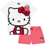 Hello Kitty Womens Pyjamas Short Sleeve PJs Set Teenagers Kawaii Lounge Sets Nightwear Soft Comfy Loungewear Sleepwear Anime Gifts for Women - Get Trend