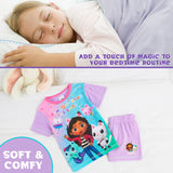 Gabby's Dollhouse Girls Short Pyjamas Set, Breathable Loungewear - Girls Gifts