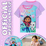 Gabby's Dollhouse Girls Short Pyjamas Set, Breathable Loungewear - Girls Gifts
