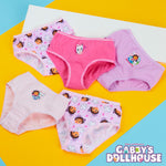 Gabby's Dollhouse Girls Knickers, Comfy Breathable 100% Cotton Underwear for Kids - Get Trend