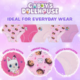 Gabby's Dollhouse Girls Knickers, Comfy Breathable 100% Cotton Underwear for Kids - Get Trend