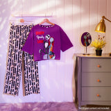 Disney Womens Long Pyjama Set, Cotton Breathable Loungewear - Gifts for Women