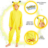 Pokemon Pikachu Onesies for Boys and Girls One Piece Kids Sleepsuit Jumpsuits Teenagers