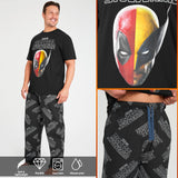 Marvel Deadpool and Wolverine Mens Pyjama Set, Soft Comfortable PJs Loungewear