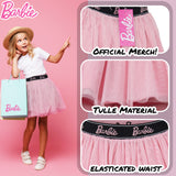 Barbie Girls Tutu Skirt, Mesh 2 Layers with Cotton Lining Skirt - Gifts for Girls