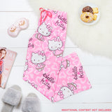 Hello Kitty Womens Pyjama Bottoms, Comfy Elasticated Waist Loungewear, Breathable PJs - Gifts for Women