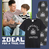 NEWCASTLE UNITED F.C. Pyjamas Set for Boys & Teens  - Football Gifts for Boys