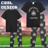 NEWCASTLE UNITED F.C. Pyjamas Set for Boys & Teens  - Football Gifts for Boys