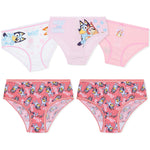Bluey Girls Knickers, Comfy Breathable Cotton Underwear for Kids - Pack of 5 - Get Trend