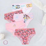 Bluey Girls Knickers, Comfy Breathable Cotton Underwear for Kids - Pack of 5 - Get Trend