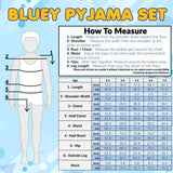 Bluey Boys Long Pyjama Set, Comfy Breathable Loungewear PJs - Gifts for Boys