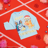 Bluey Girls Christmas Sweatshirt, Crewneck Sweater Long Sleeves Cosy Xmas Jumper