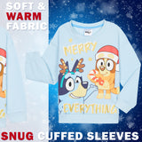 Bluey Girls Christmas Sweatshirt, Crewneck Sweater Long Sleeves Cosy Xmas Jumper